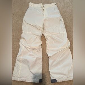 Columbia Kids White Snow Pants